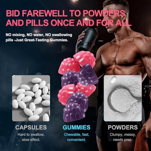 Creatine Monohydrate Gummies 5g 120ct Strength Energy Muscle Growth