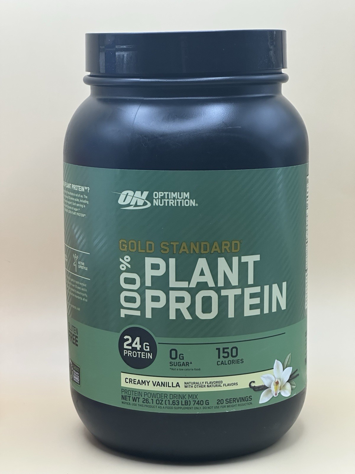 Gold Standard® 100% Plant Protein, Creamy Vanilla, 1.63 lbs (740 g)