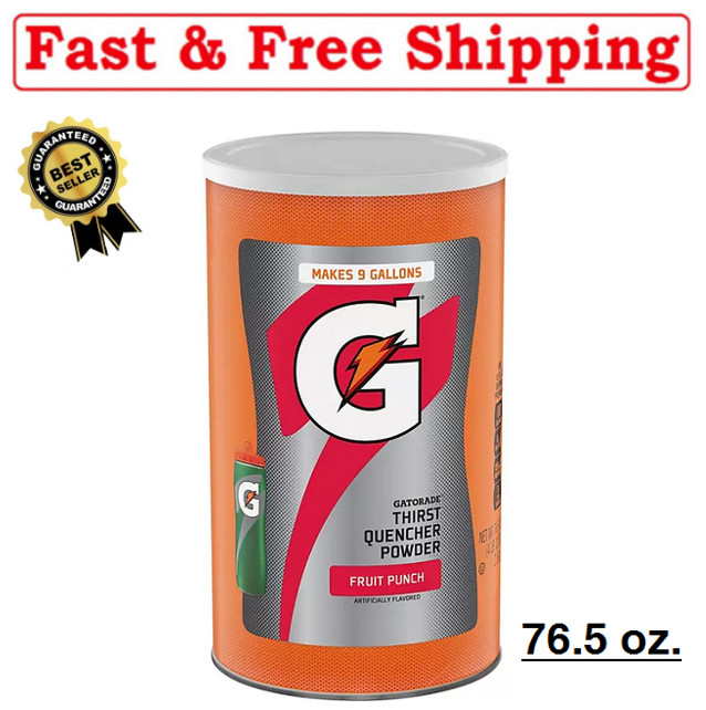 New Gatorade Thirst Quencher Powder Fruit Punch (76.5 oz.)Best Price