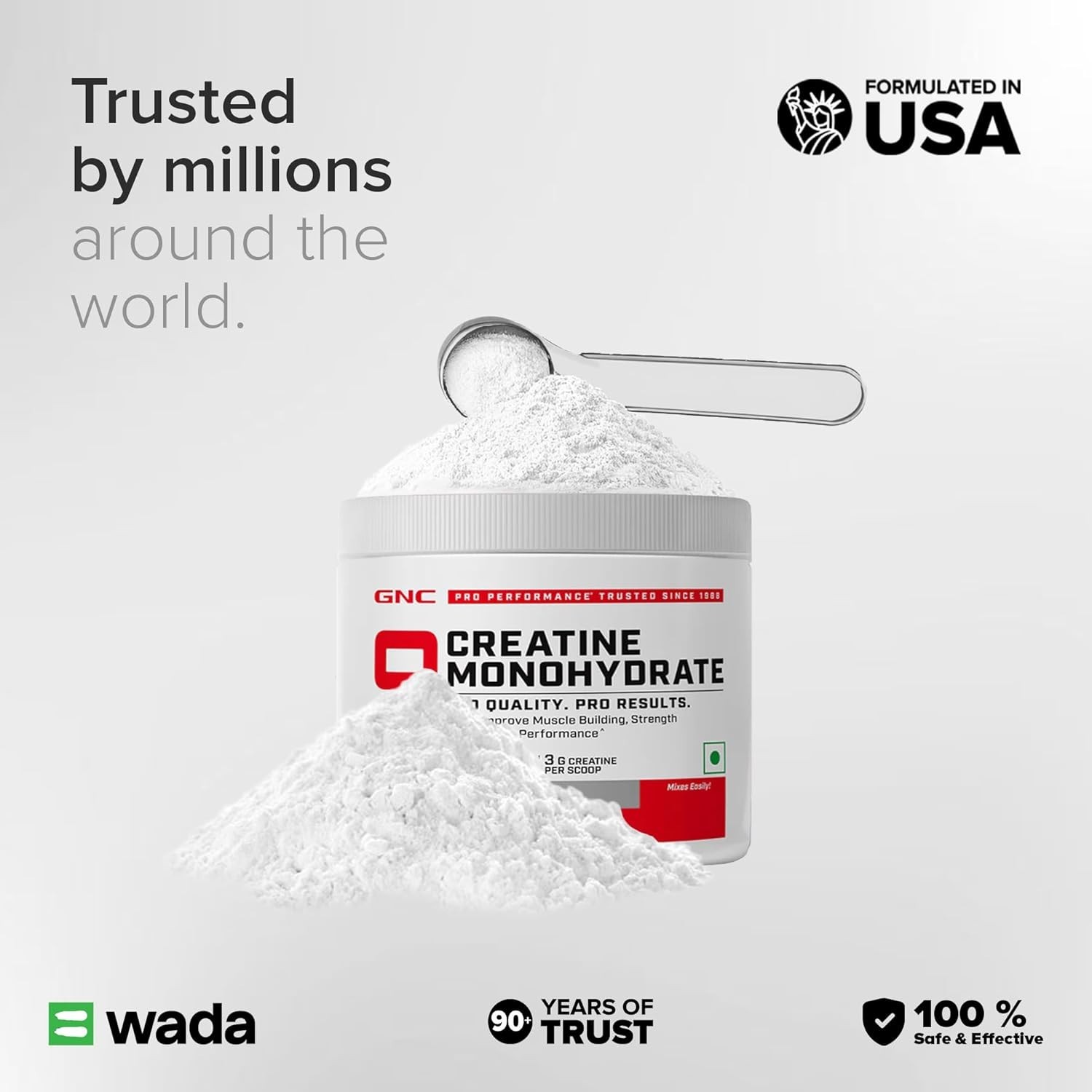 GNC Pro Performance Creatine Monohydrate – 3000mg Creatine Per Scoop (250gm)