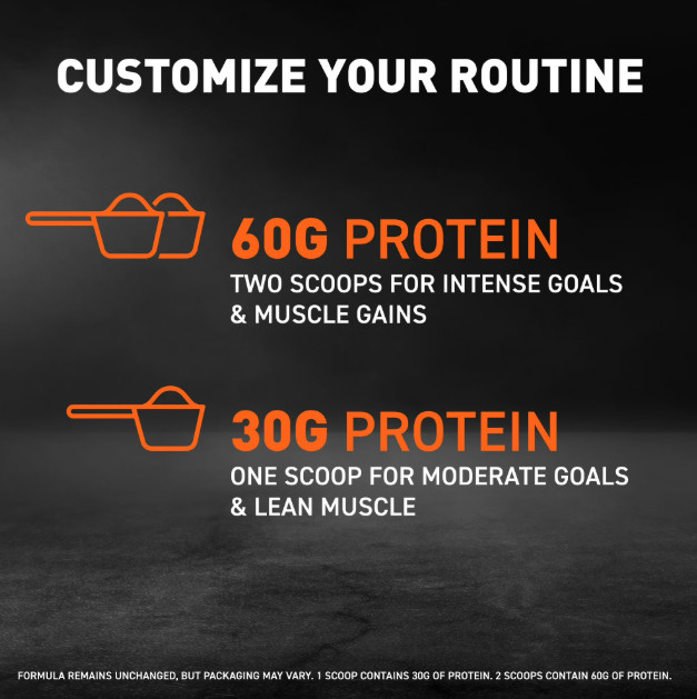 Body Fortress Whey Protein Powder Cookies N’ Creme 1.78lb 60g Protein