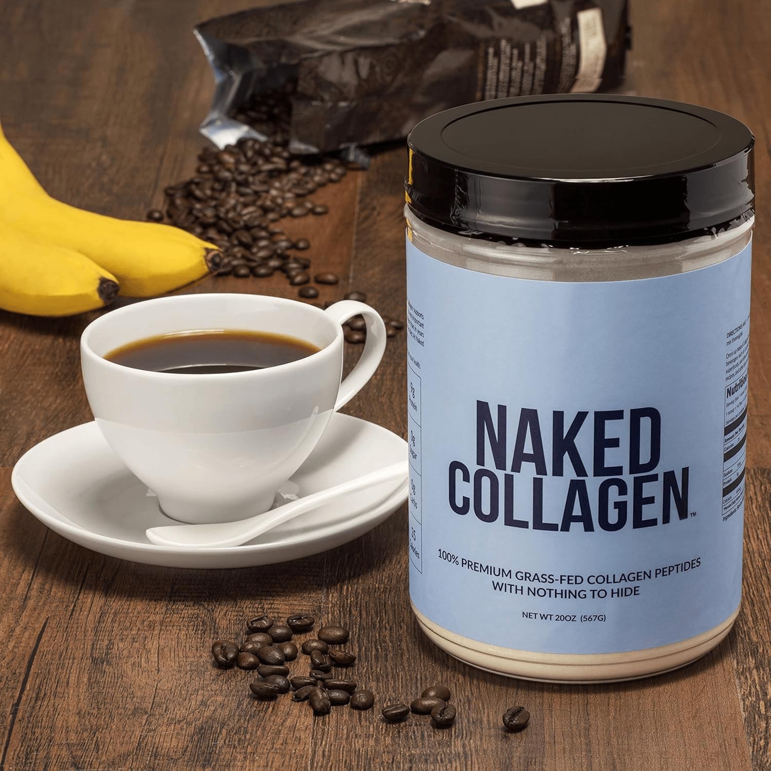 NAKED Collagen Peptides Protein Powder, 60 60 Servings (Pack of 1), Blue