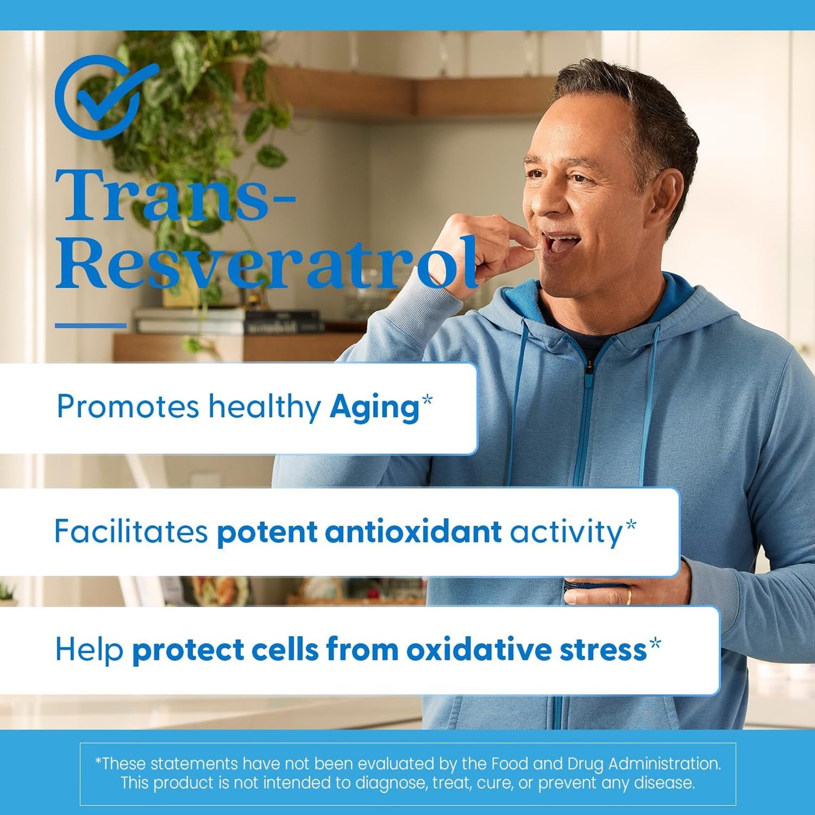 Doctor’s Best Trans Resveratrol 100 mg Supplement for Men & Women – Red Wine Pol