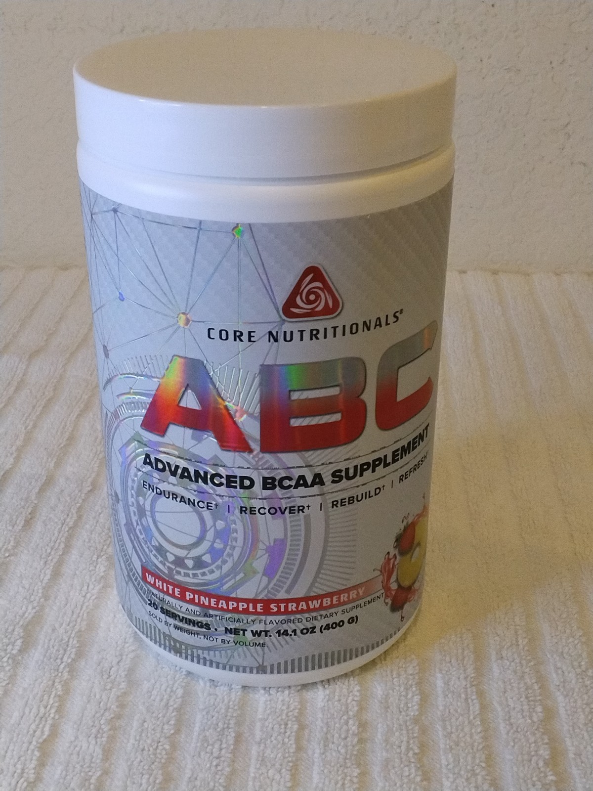 Core Nutritionals ABC Advanced BCAA Supplement White Pineapple Strawberry 06/28