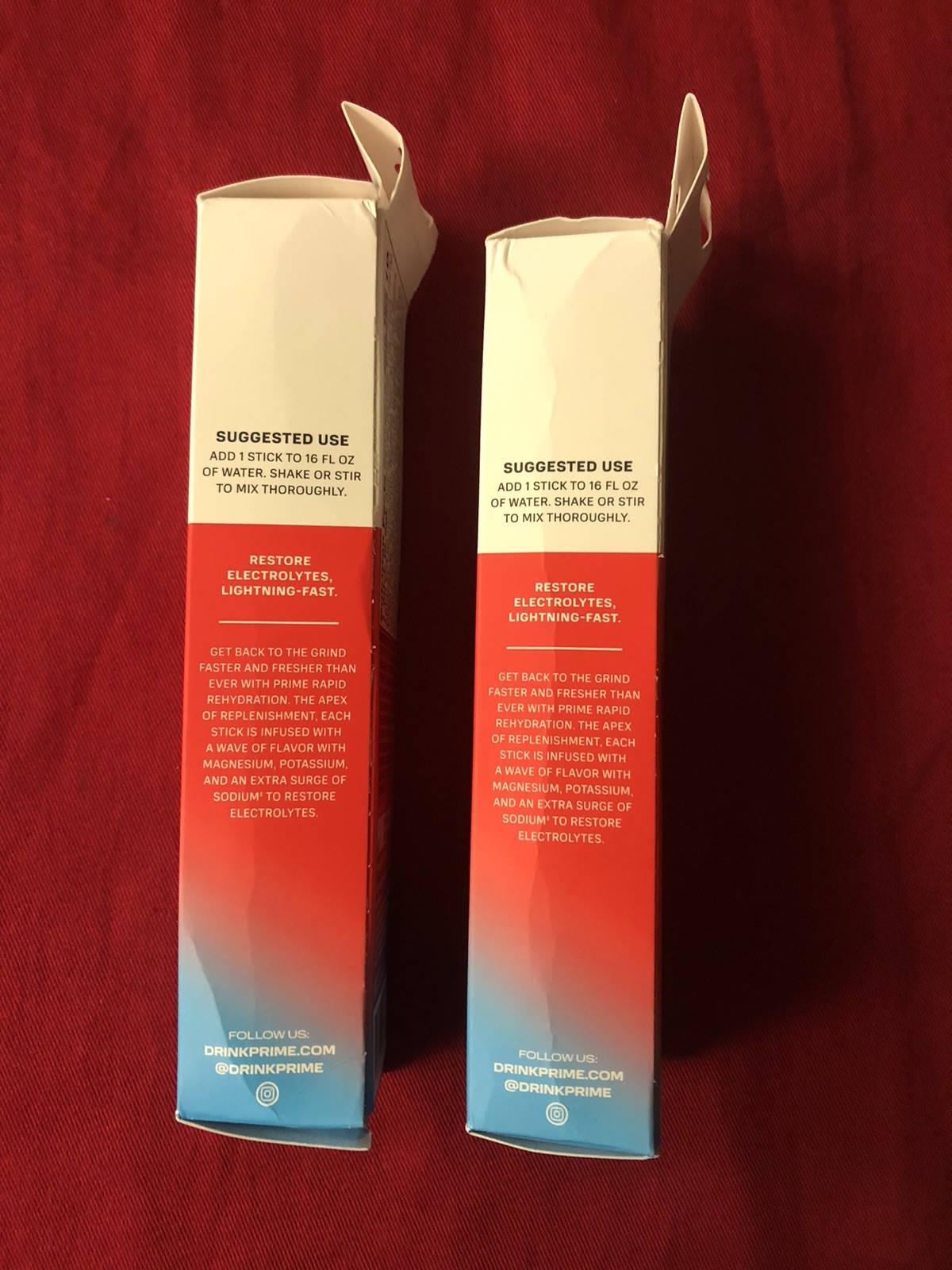 Prime Rapid Rehydration Sticks, Ocean Cherry, 6 total 2 Boxes