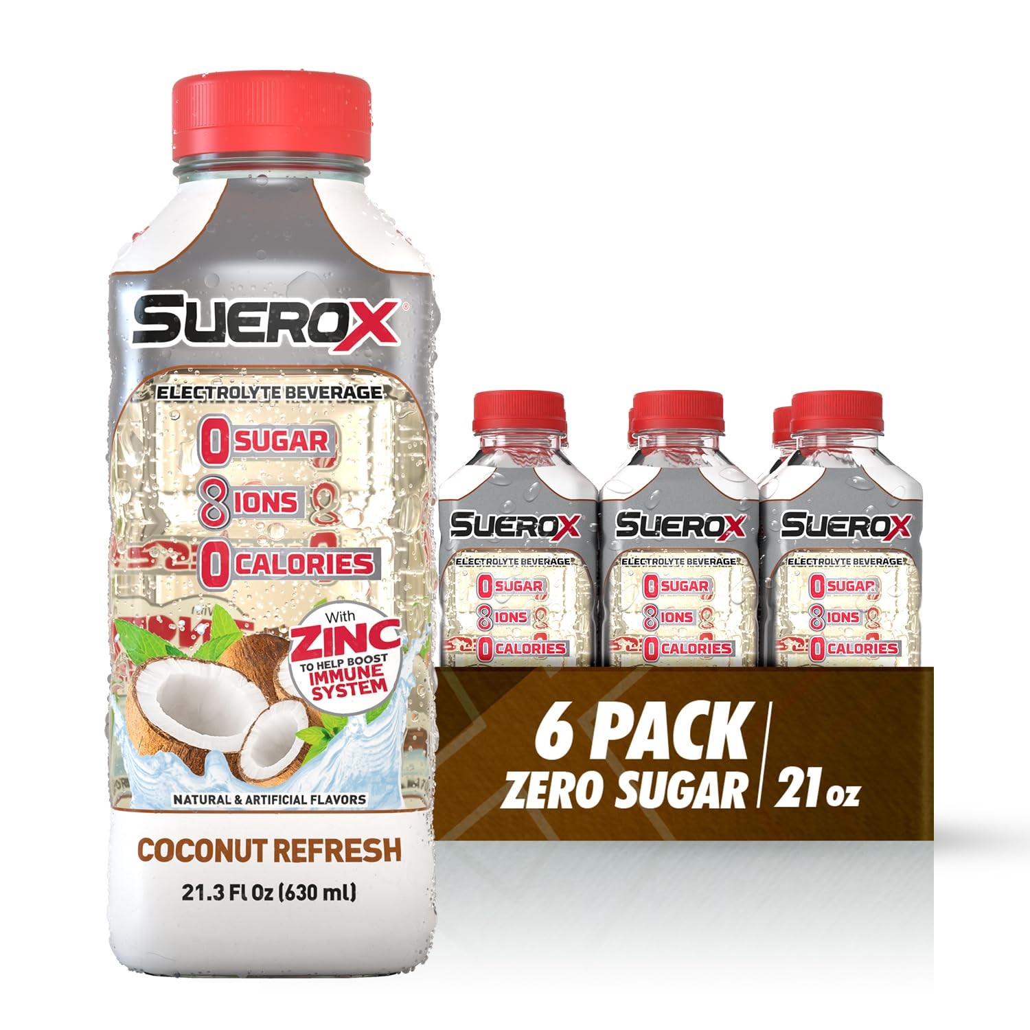 SueroX Electrolyte Drink Sugar Free Sports Drink Hydration Recovery Supplement