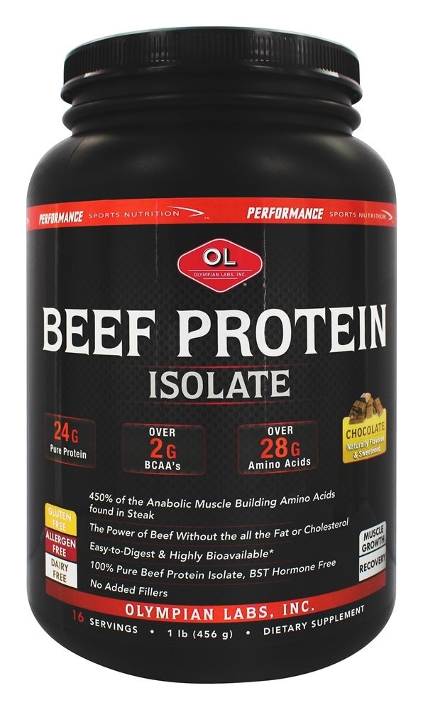 Beef Protein Isolate , 24g Protein, BST , 2 Grams BCAA’s, Muscle Building Ami…