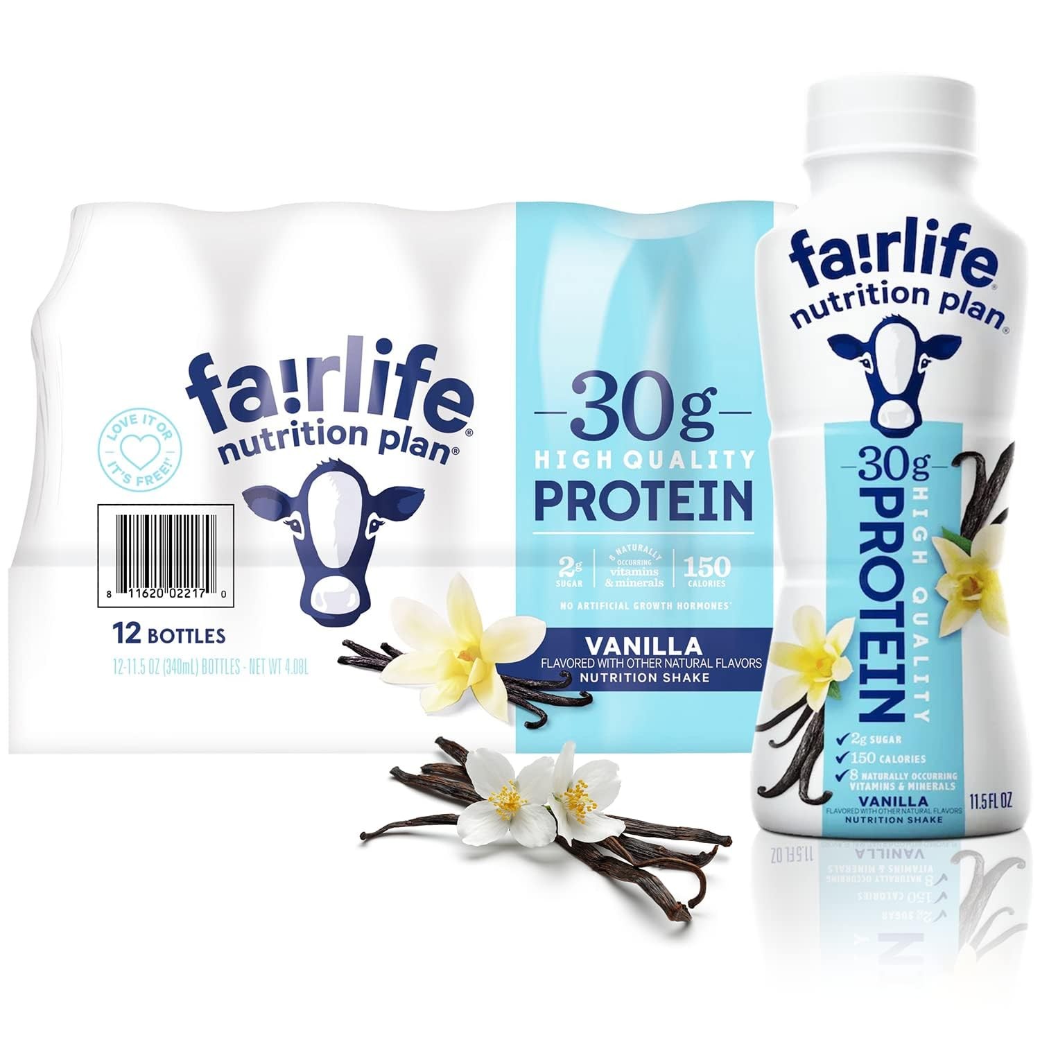Fair Life Nutrition Plan High Protein Liquid Shake, 11.5 Fl Oz (Pack of 12)