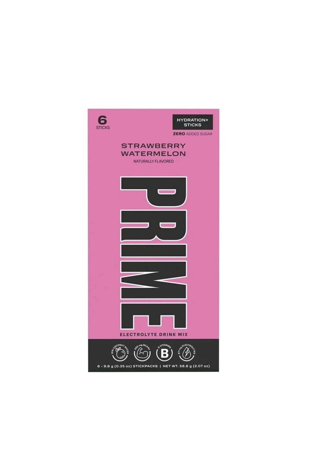 Prime Hydration Sticks Strawberry Watermelon – 12 Boxes = 72 Sticks Exp 10/2025