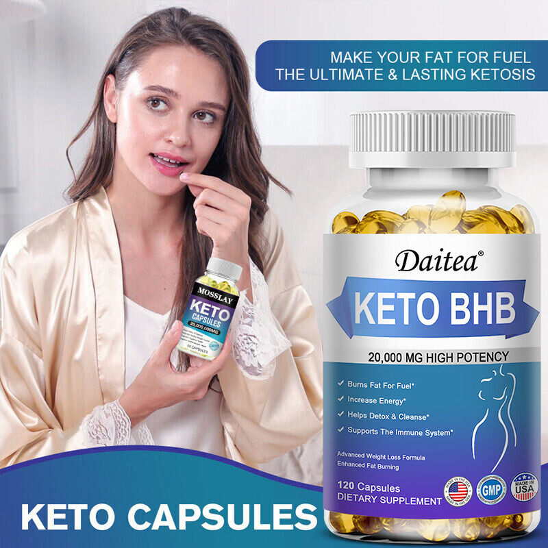KETO BHB ACV Caps 2000mg PURE Ketone FAT BURNER RAPID Weight Loss Diet Ketosis