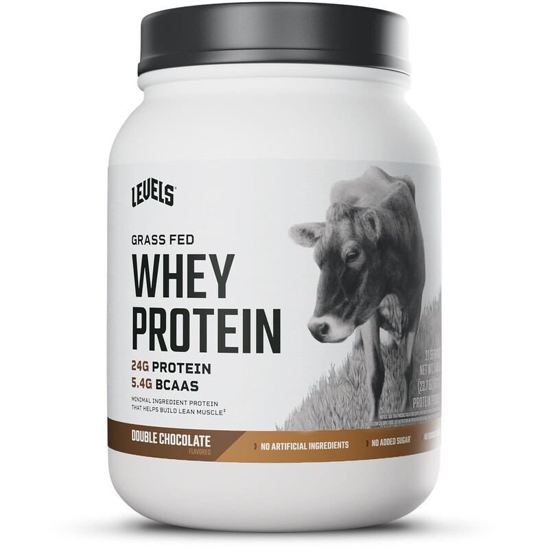 Grass Fed Whey Protein Double Chocolate 24G Protein No Sugar Gluten Free New