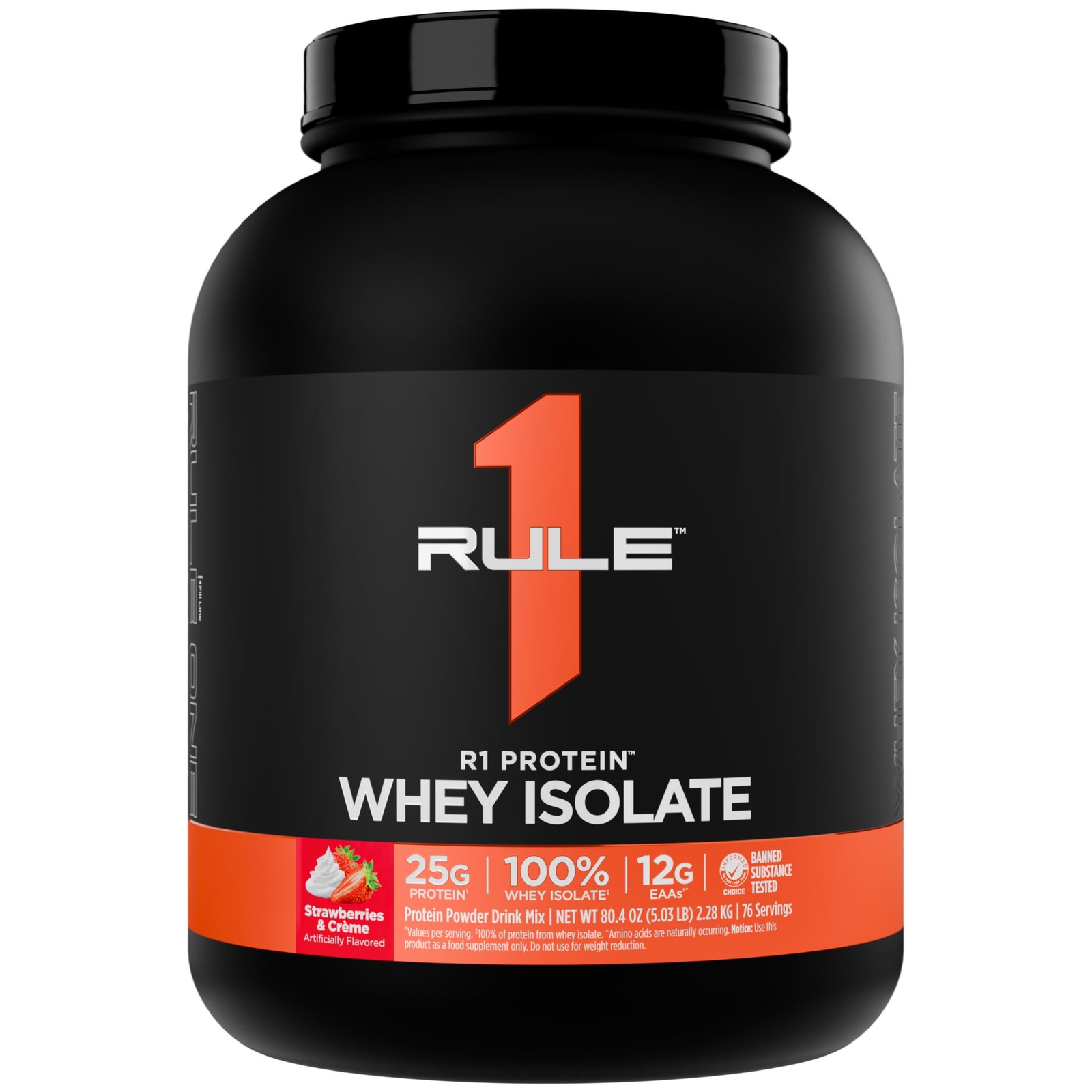 Rule 1 Proteins R1 Protein Whey Isolate with 25g Protein & 6g BCAA Exclusive…