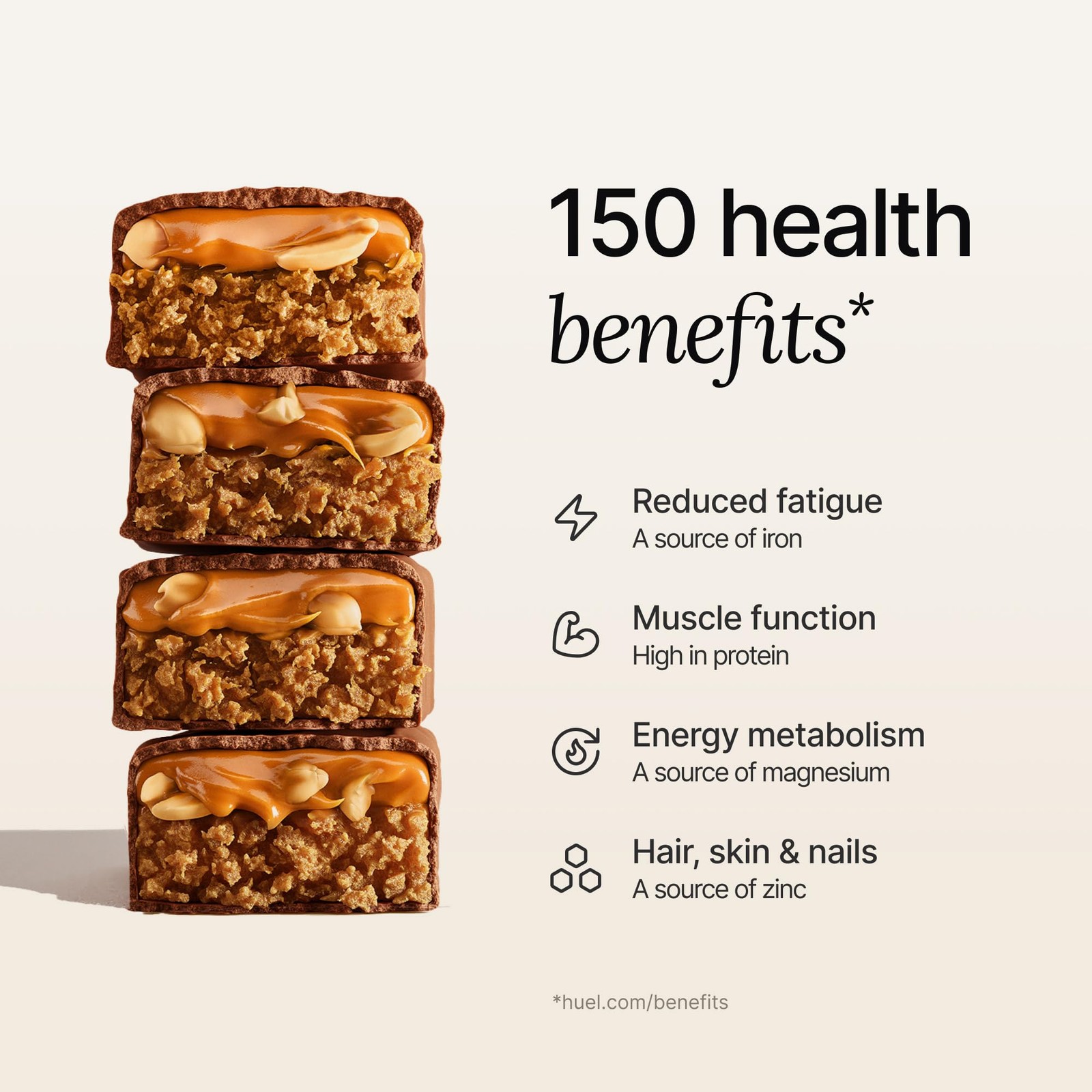 Huel Complete Nutrition Vegan Protein Bar Peanut Caramel 13g Protein 27 Vitamins