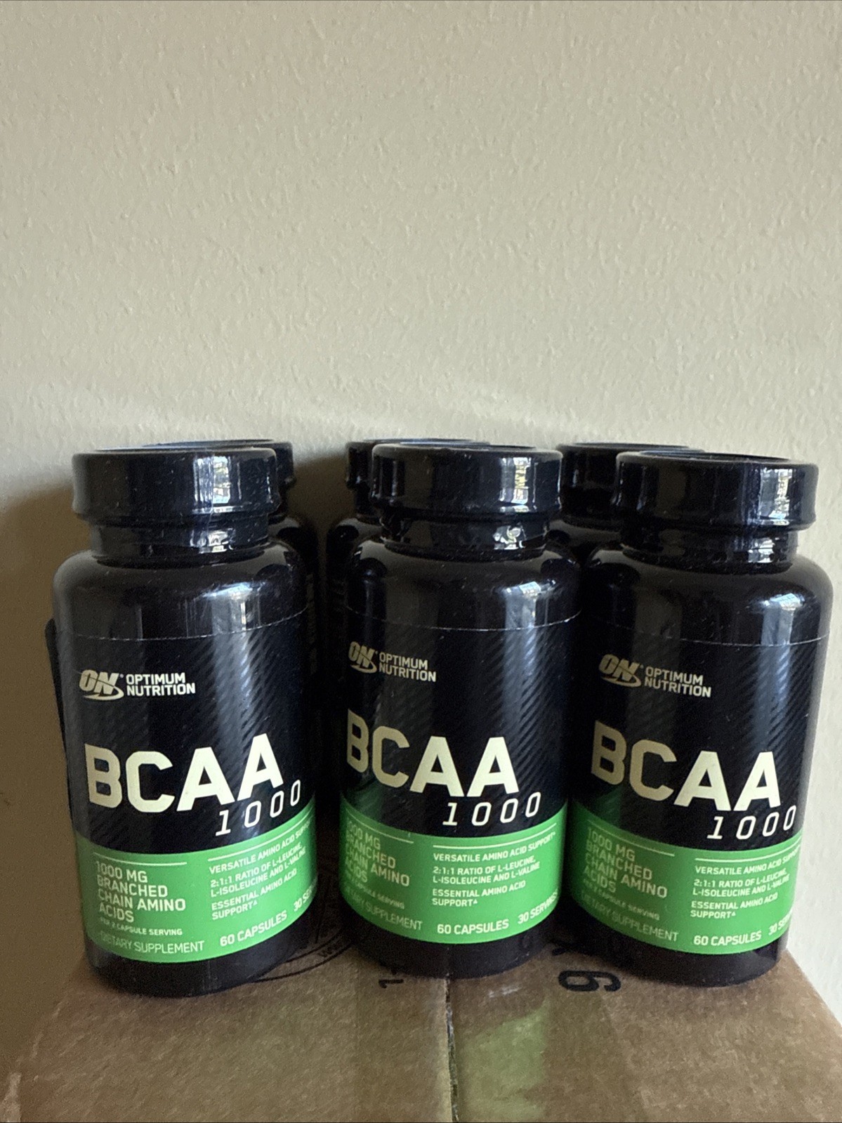 Optimum Nutrition Instantized BCAA Capsules,1000mg, 60 Count