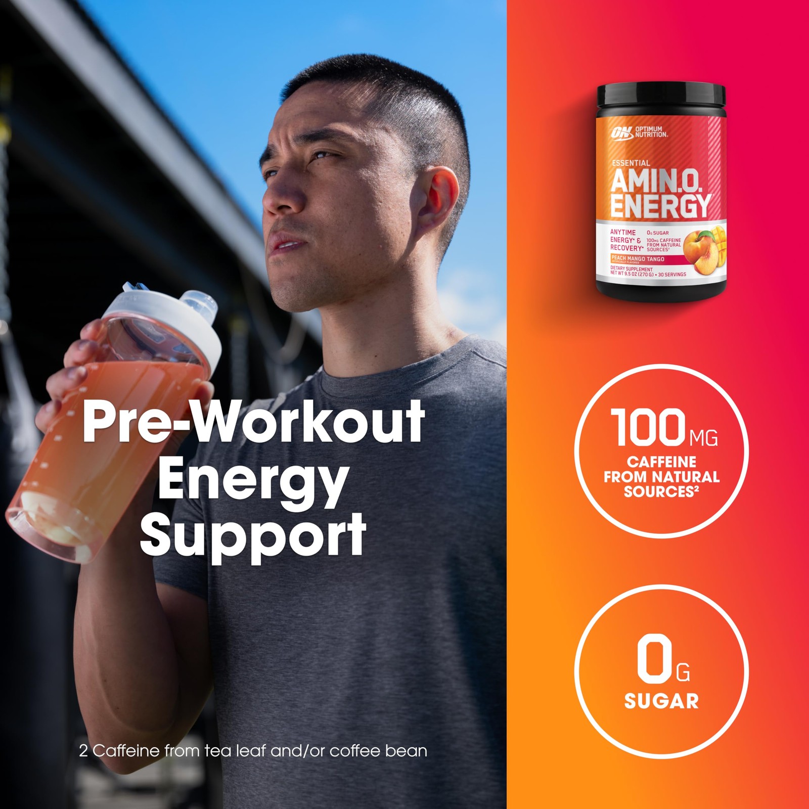 Optimum Nutrition New Flavor Amino Energy Pre Workout with Green Tea, BCAA, …