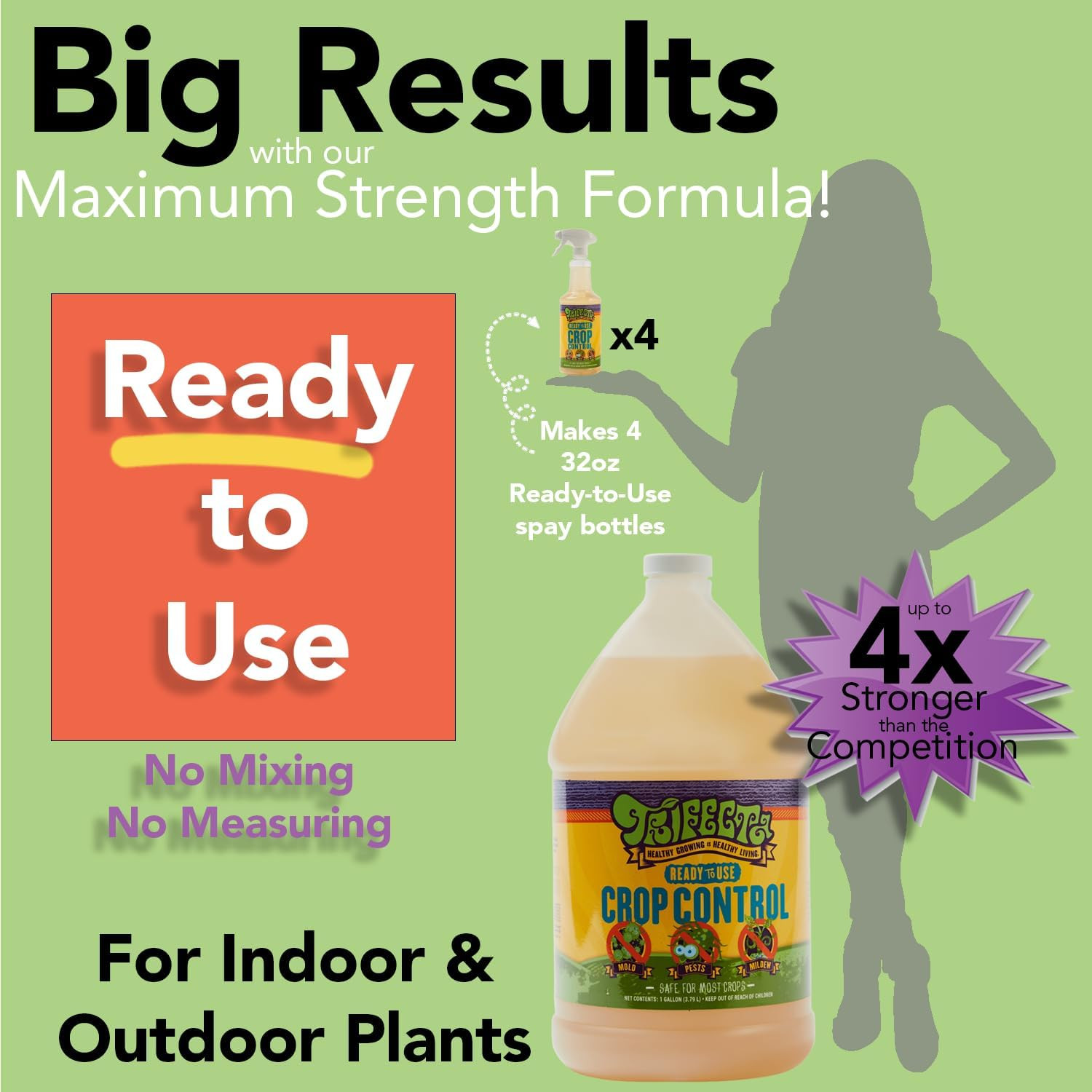 Trifecta Crop Control Insecticidal Soap for Plants | All Natural Fungicide for P