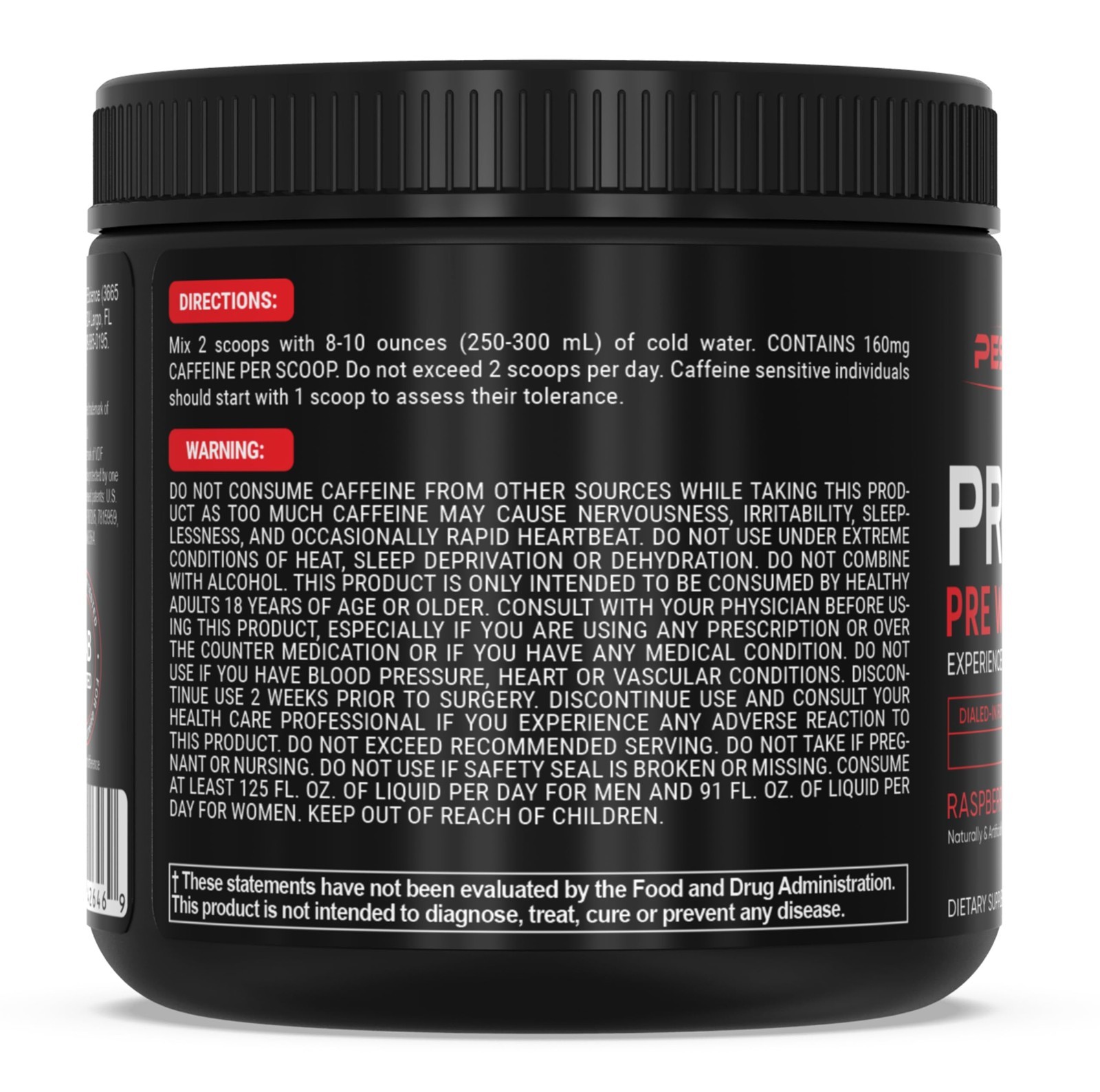 Raspberry Lemonade Pre-Workout Powder – 40 Scoops | Nitric Oxide Booster, Energy