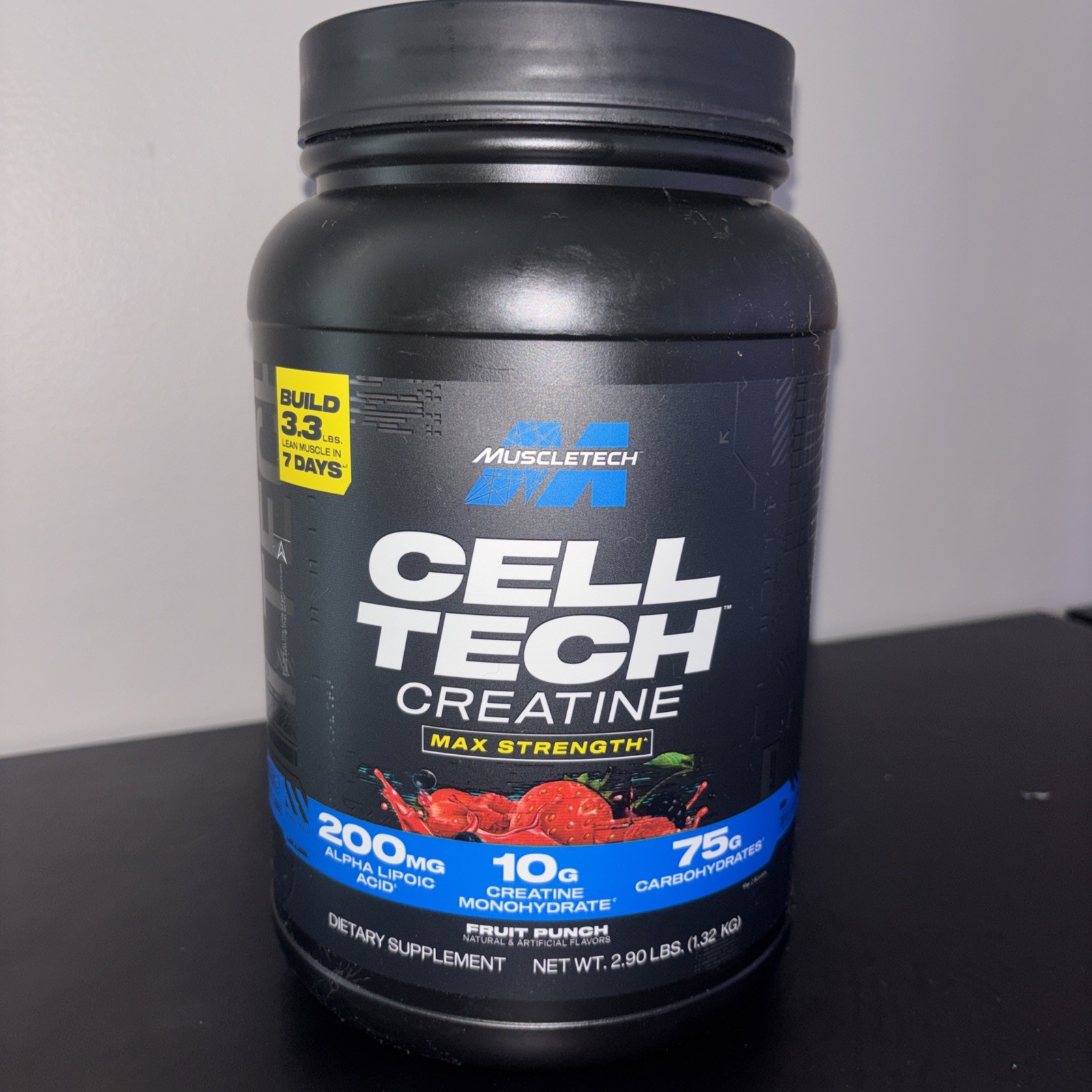 MuscleTech CELH3-003-FP-0-UK Creatine Powder Muscle Builder 3lb – Fruit Punch