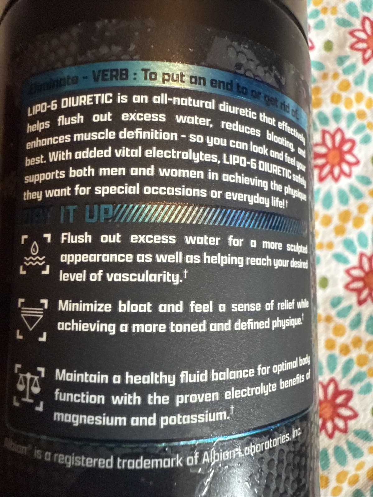 Nutrex Research Lipo-6 Diuretic 80 capsules Water & Bloat Reducer 80capsules