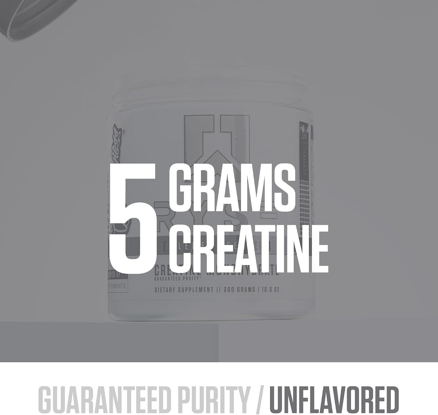 RYSE Creatine Monohydrate Powder – Unflavored – Supports Men & Women Lean Muscle