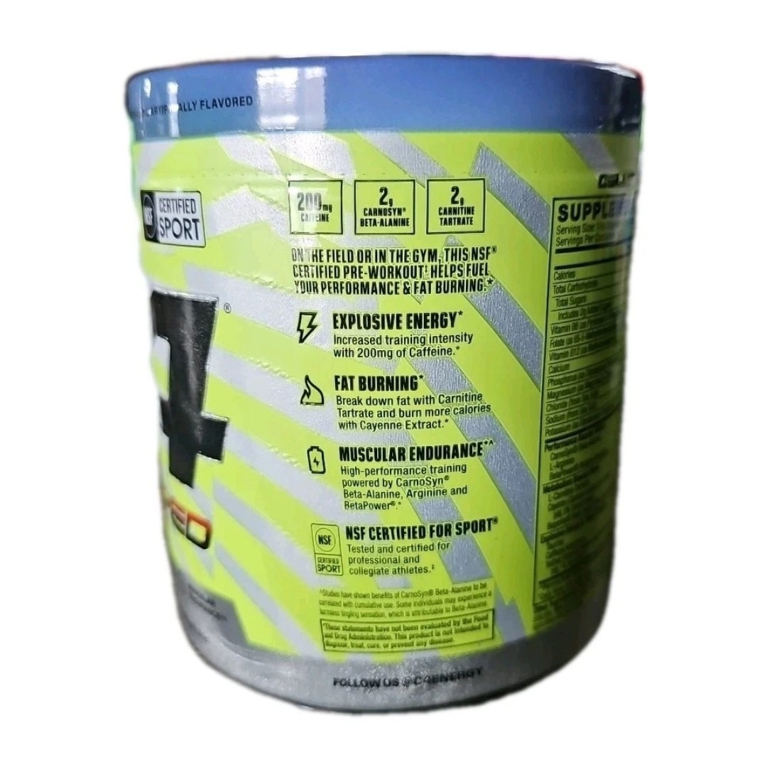 C4 Sport Ripped Pre-Workout Powder – Artic Snow Cone – 20 Servin – Size: 9.9 oz