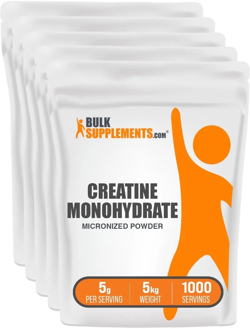 Bulksupplements Creatine Monohydrate Powder – Micronized, Pure Creatine, 5G per