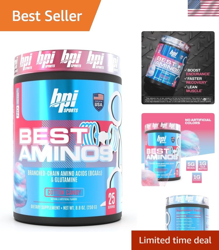 8.8 oz Best Aminos BCAA Powder – Hydration & Muscle Recovery Drink for Adults