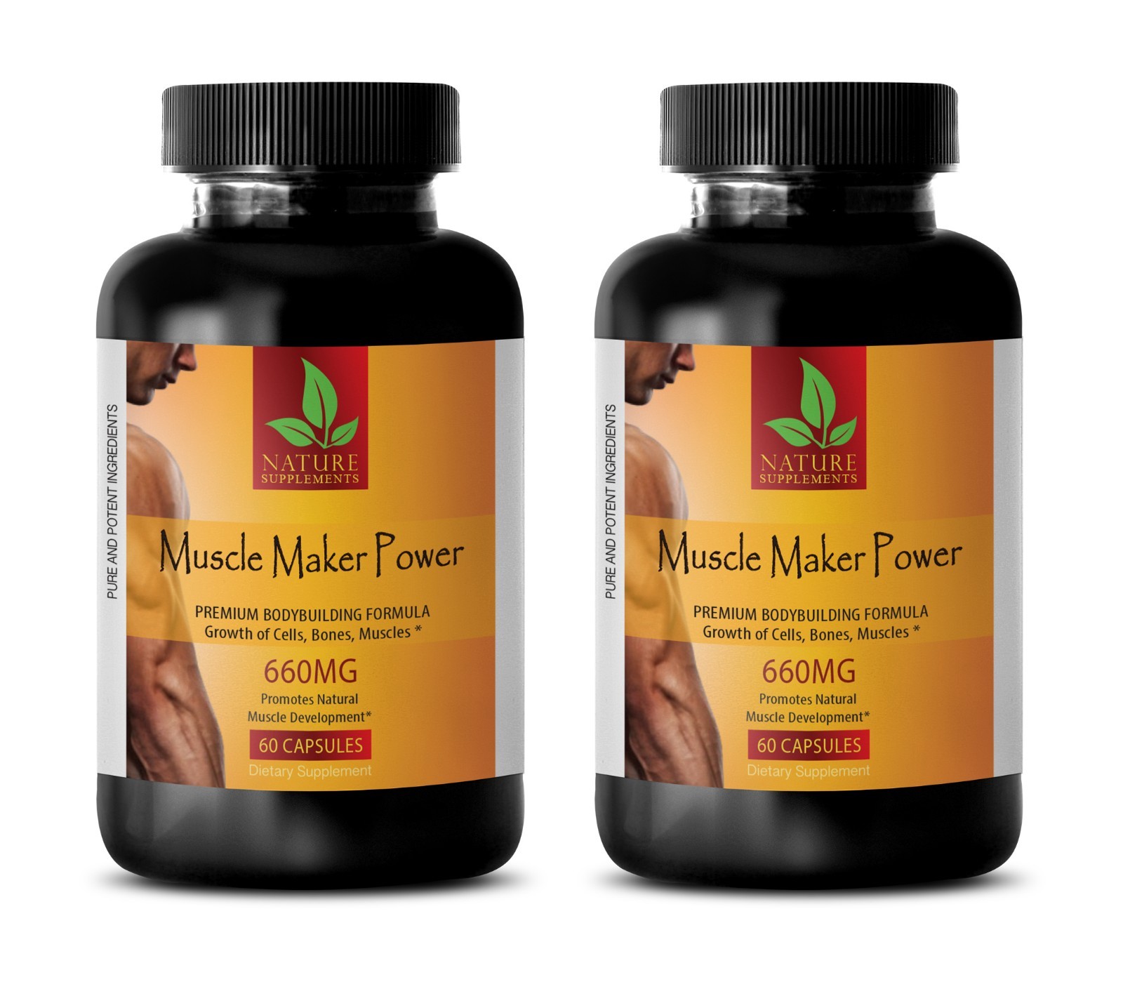 muscle gainer – MUSCLE MAKER POWER – bodybuilding supplements – 2 Bottles