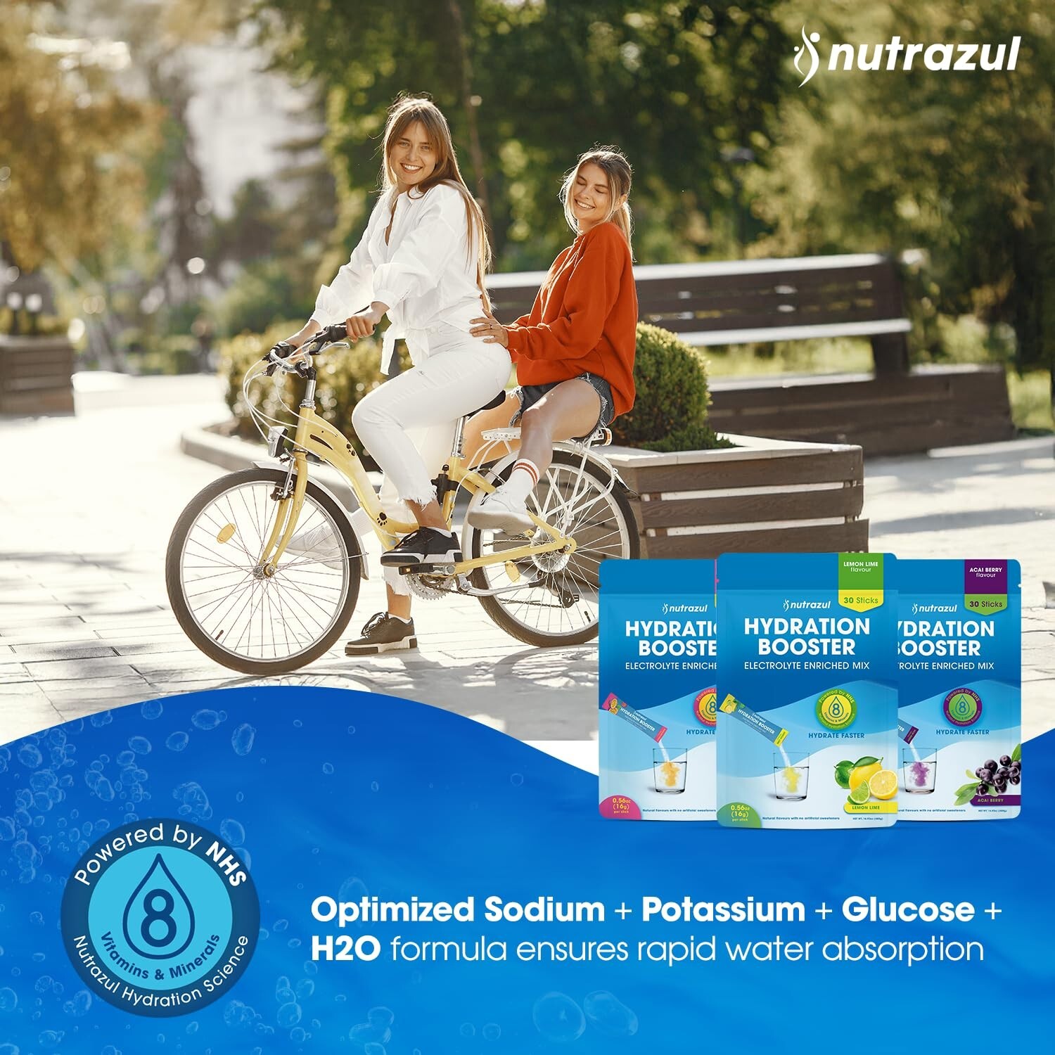 Rapid Hydration Booster Supplement Vitamin Mineral Electrolyte Mix Passion Fruit