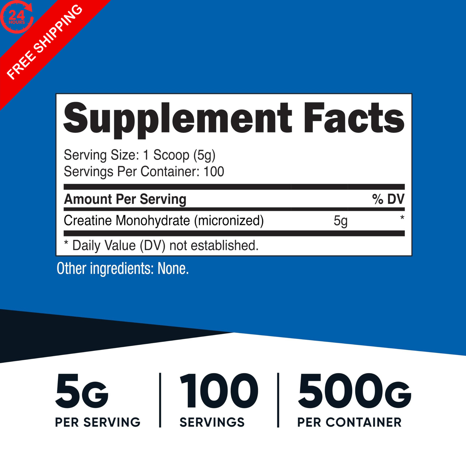 Nutricost Creatine Monohydrate Micronized Powder 500 Gram (Pack of 1), No