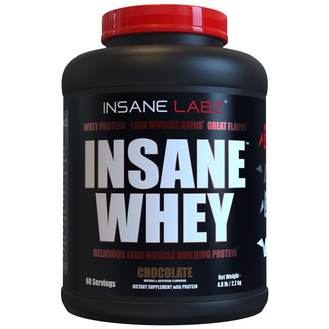INSANE WHEY CHOCOLATE PROTEIN BY INSANE LABZ GREAT TASTING MEAL REPLACEMENT HIGH