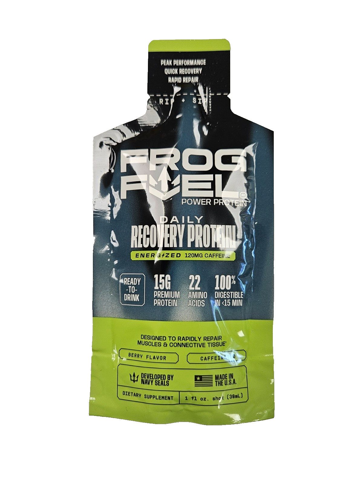 Frog Fuel YELLOW Power Protein Energized Shot ( 6 pouches ) ~