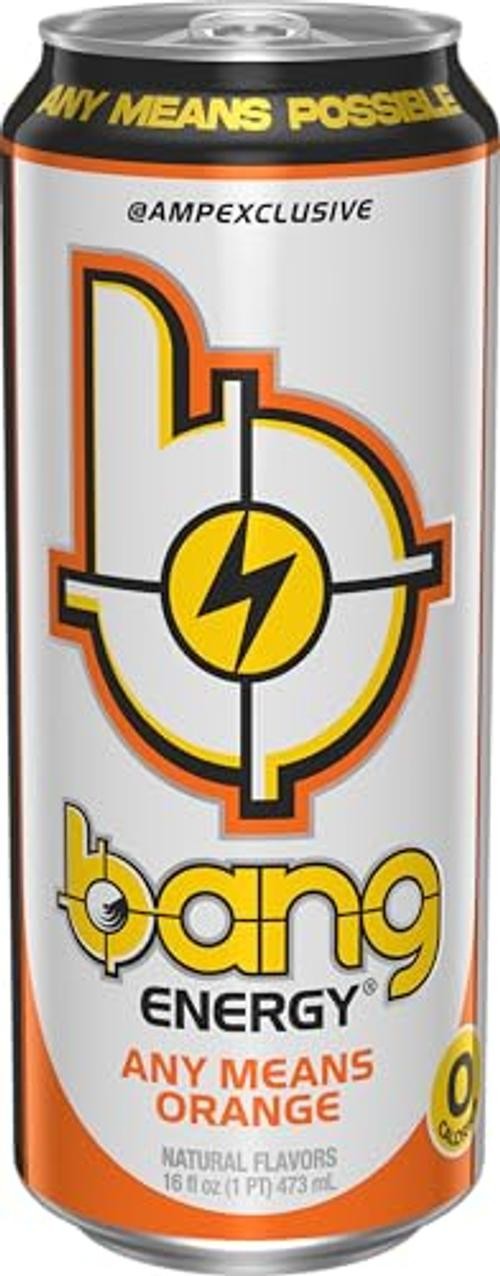 Energy Any Means Sugar-Free Energy Drink, 16-Ounce | Pack of 12 Orange