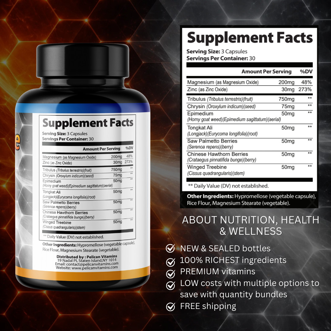 TestoVance- Bodybuilding & Men’s Health Support- 12 Bottles- 1080 Capsules
