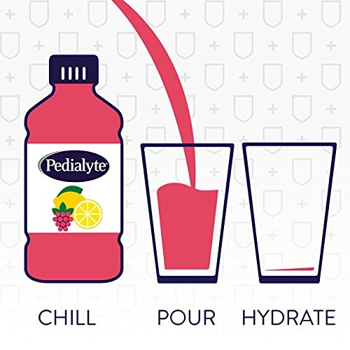 Pedialyte with Immune Support, Raspberry Lemonade, Electrolyte Hydration Drink