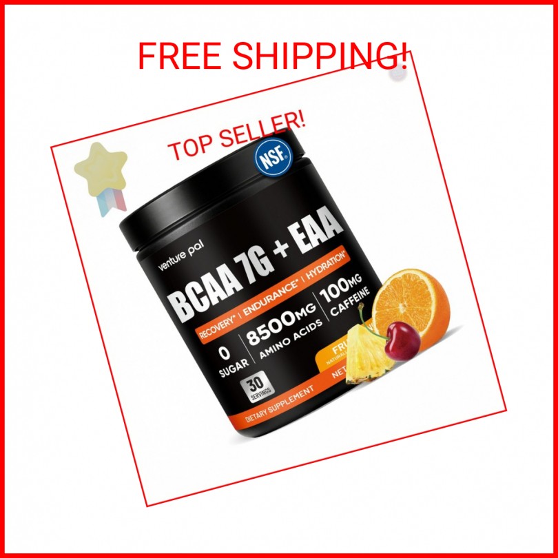 Sugar Free 7g BCAA + EAA Powder | Supports Muscle Recovery, Growth, Strength & E