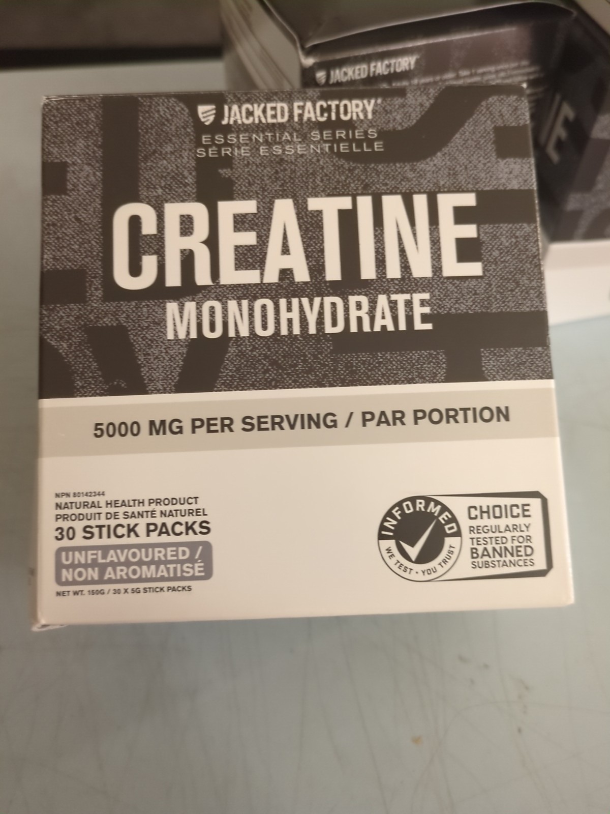 Creatine Monohydrate Stick Packs 150g – 5g Daily Creatine Supplement Exp 03/28