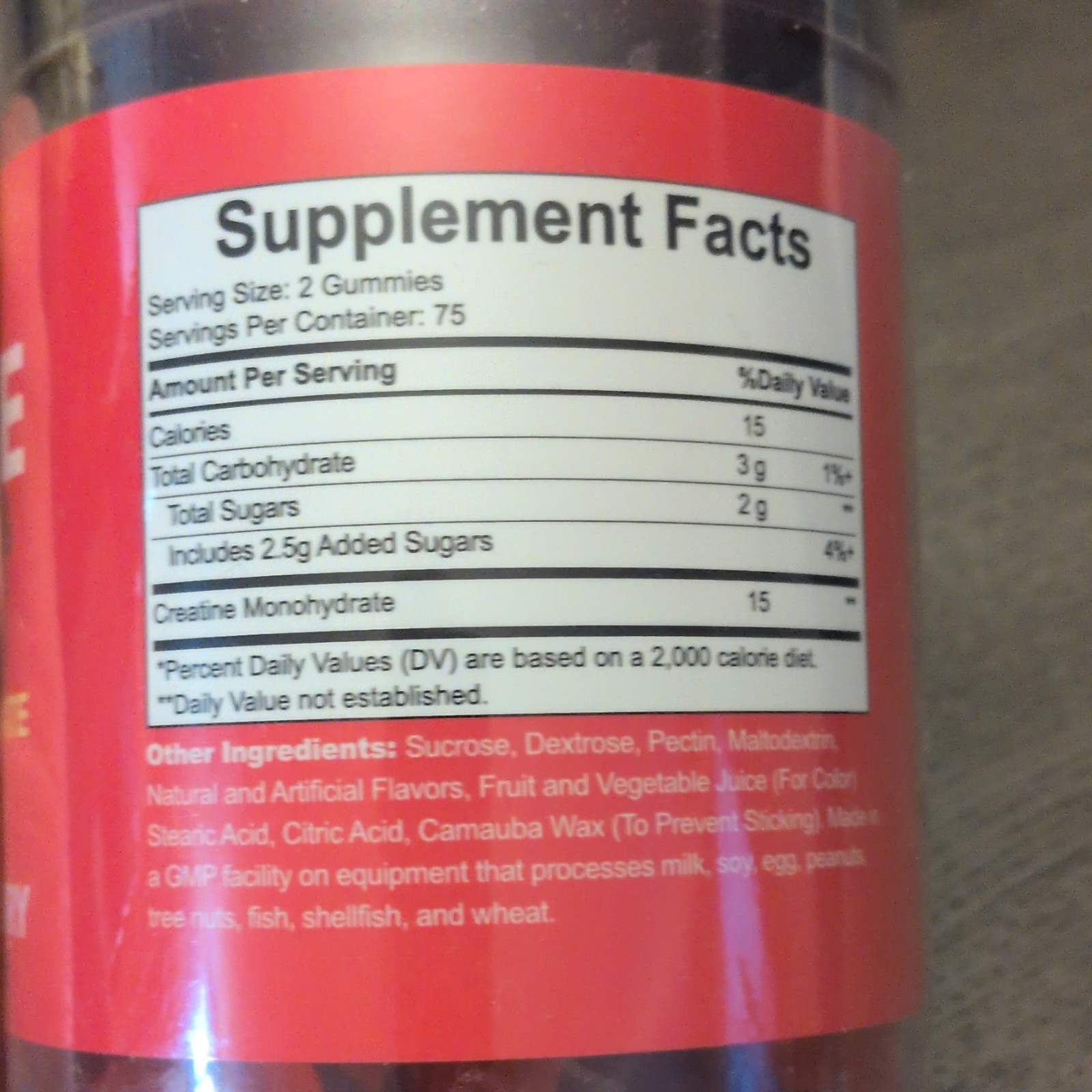 KANBEL Creatine Monohydrate Gummies Strawberry 150 Count 4g Sports Performance