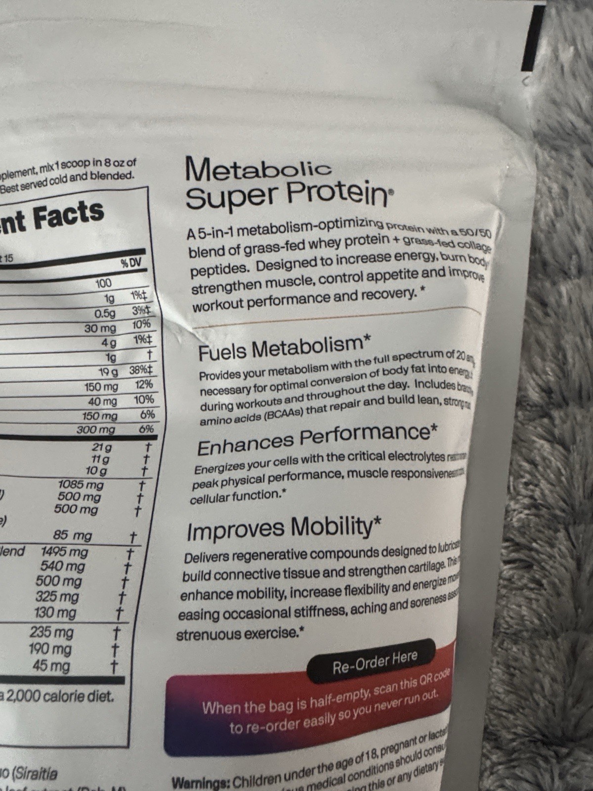 metabolic. Super Protein Powder Creamy Vanilla 19g 100 Cal 0g Sugar 15.34oz