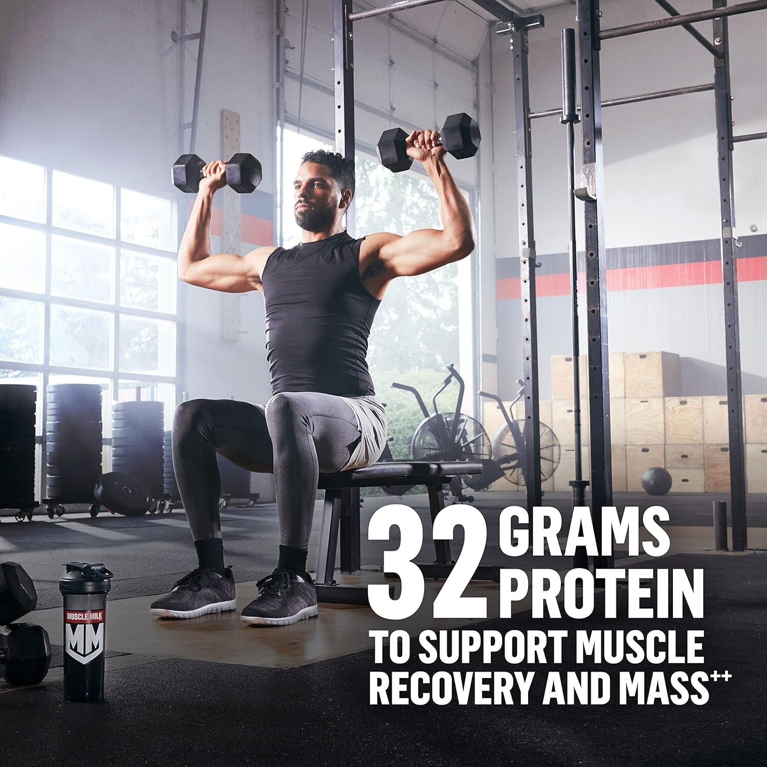 Muscle Milk Gainer Protein Powder Supplement, Vanilla Creme 32g Protein, 5 Pound