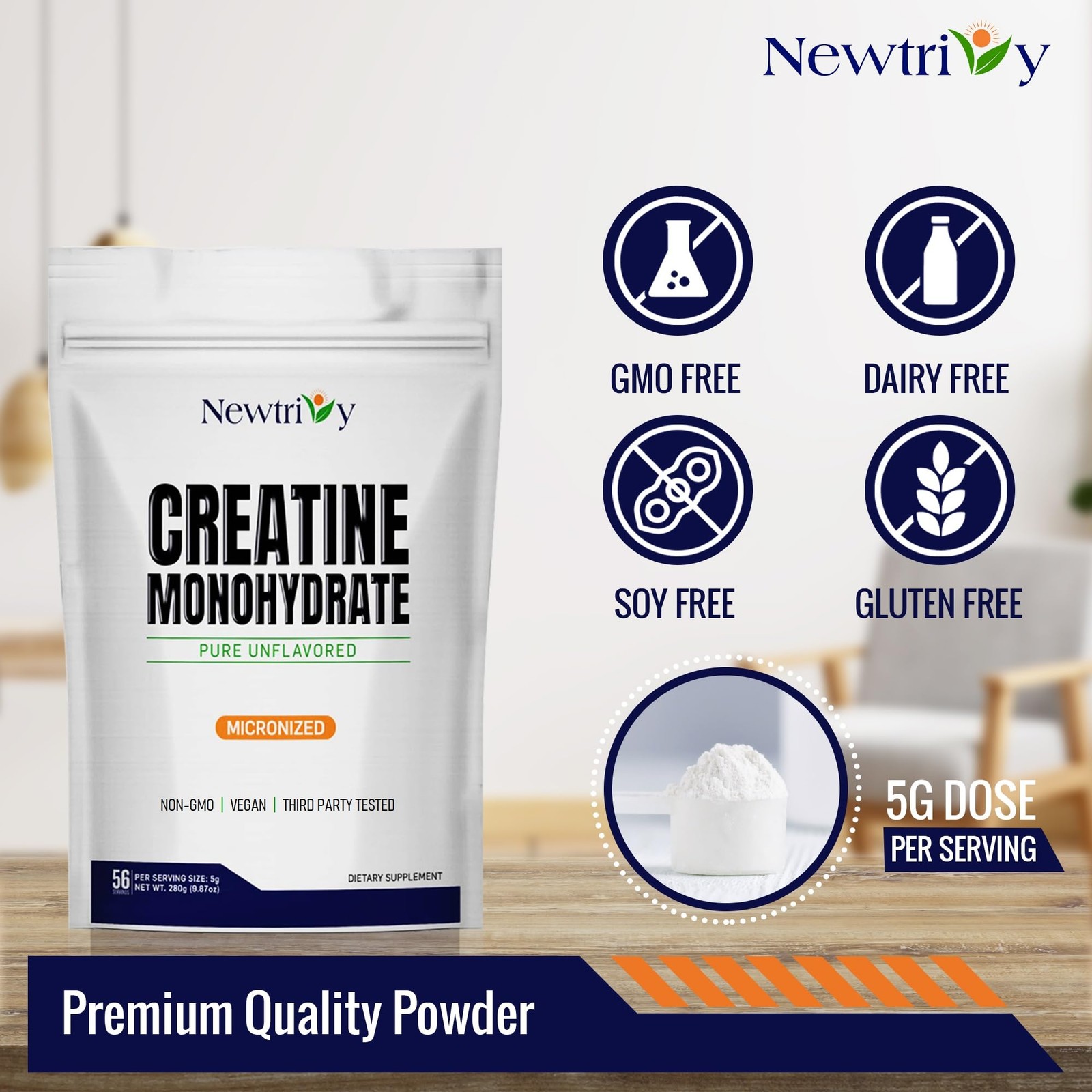 Creatine Monohydrate,Micronized, Pure,Unflavored,280g 9.87 Ounce (Pack of 1)