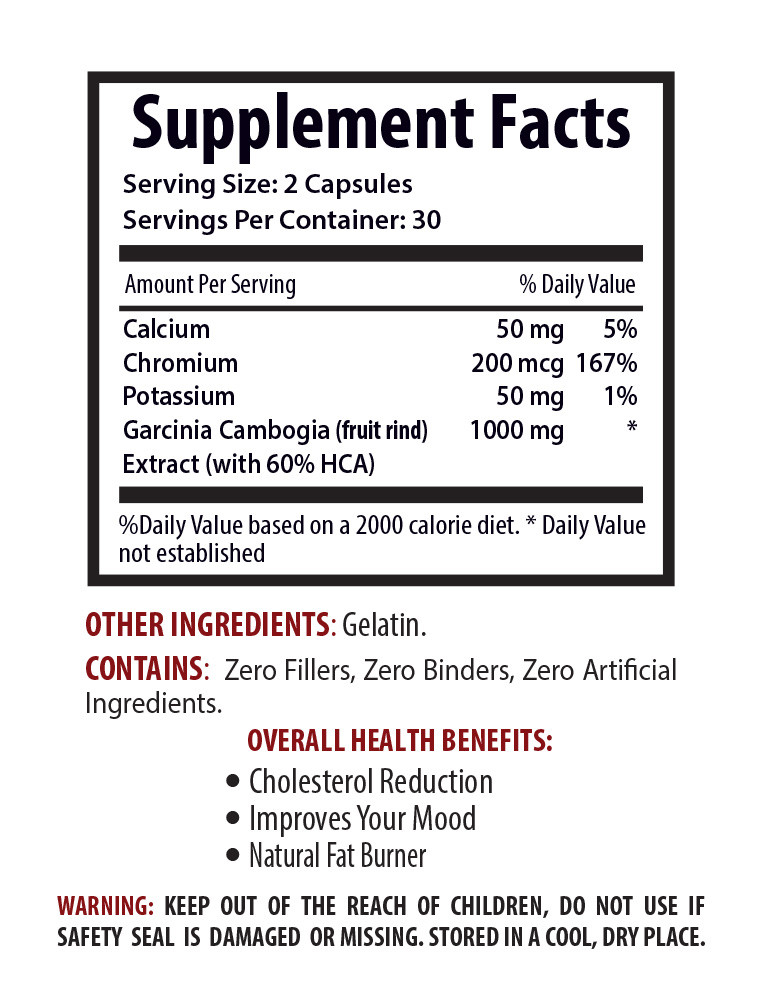 Garcinia Cambogia Extract – Weight Loss Formula – Diet Pills – Fat Burner – 2B
