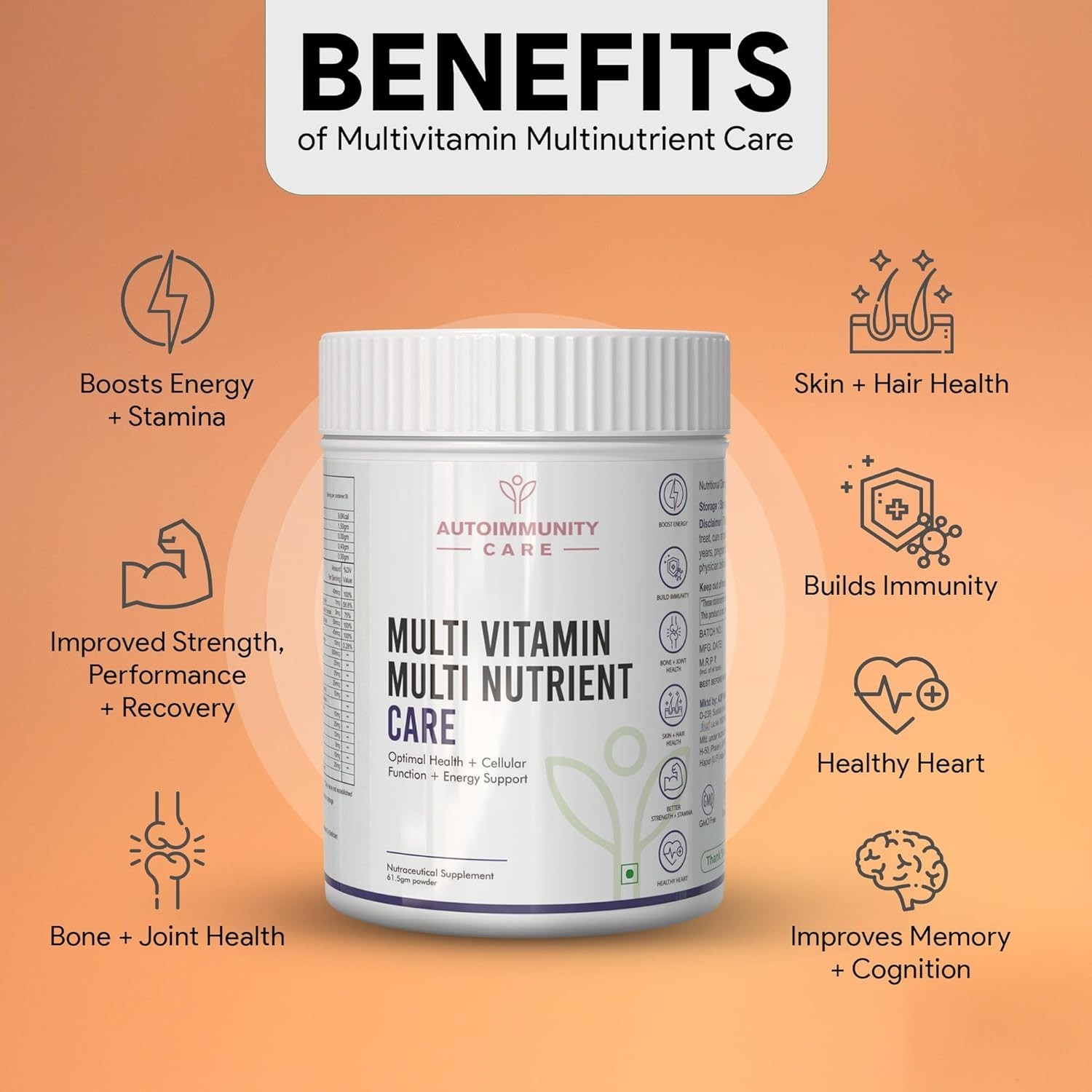 Autoimmunity care Multi-Vitamin Multi Nutrient Care – Daily Multivitamin (61.5g)