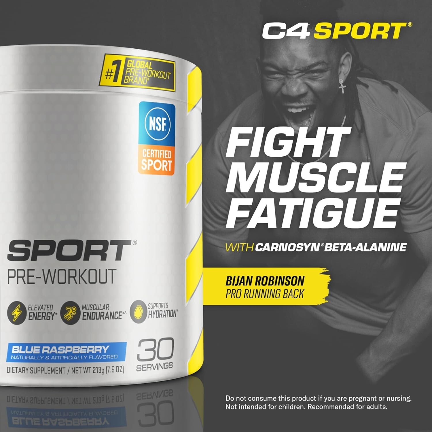 NSF Certified C4 Sport Pre Workout Powder – Energy with Beta-Alanine 30 Servings