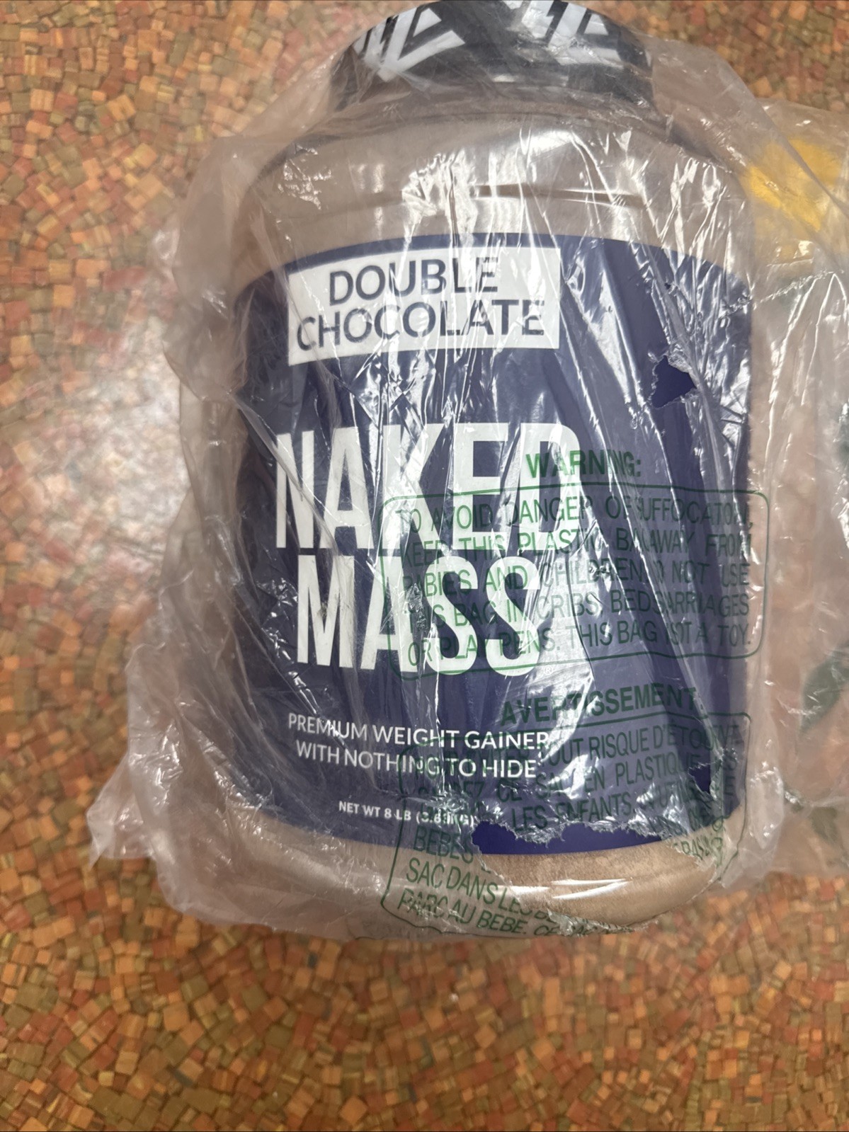 Naked Double Chocolate Mass 1,260 Calories 50G Protein No Artificial 8Lb 10/26