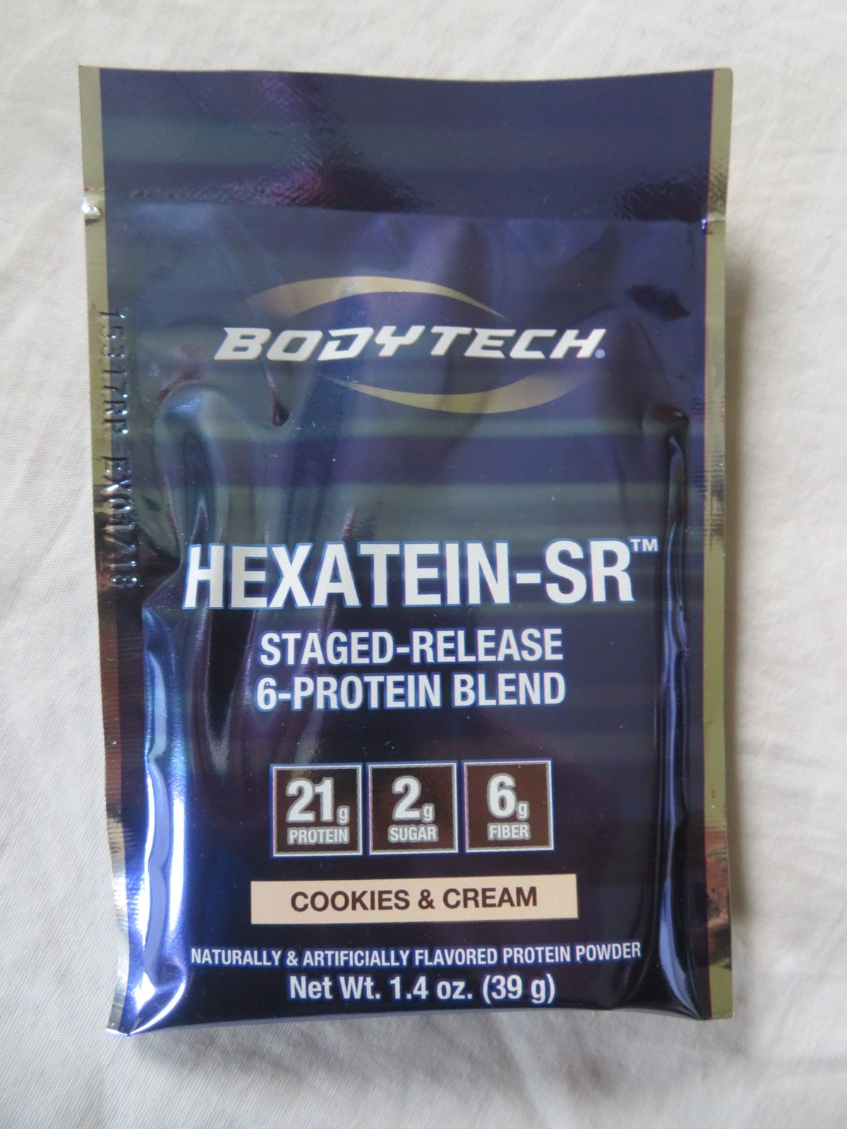 (8) Count Lot Bodytech Hexatein-SR 6-Protein Blend Cookies & Cream 1.4 Oz Each
