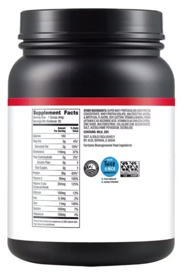 Elevation Vanilla Whey Protein Blend Dietary Supplement Powder, 32 oz (2 Pack)