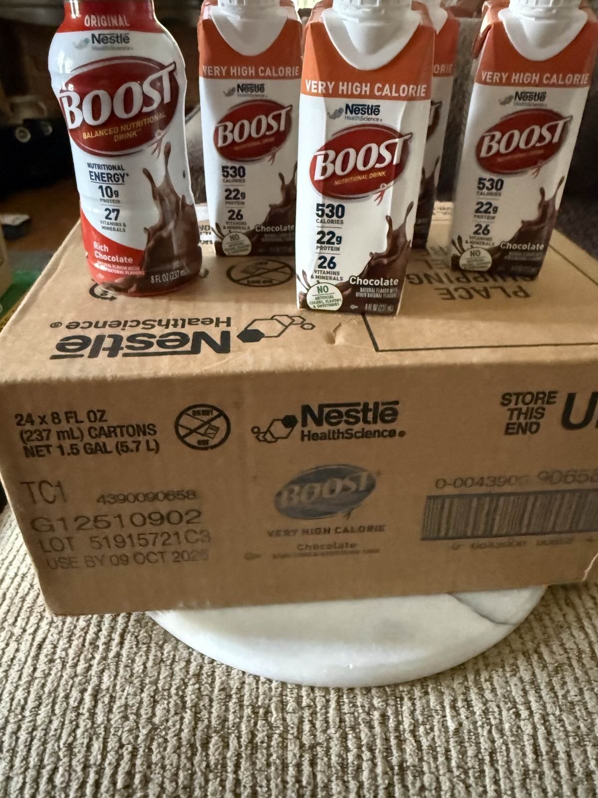 24-carton case of Nestle BOOST Very High Calorie (Rich Chocolate flavor)