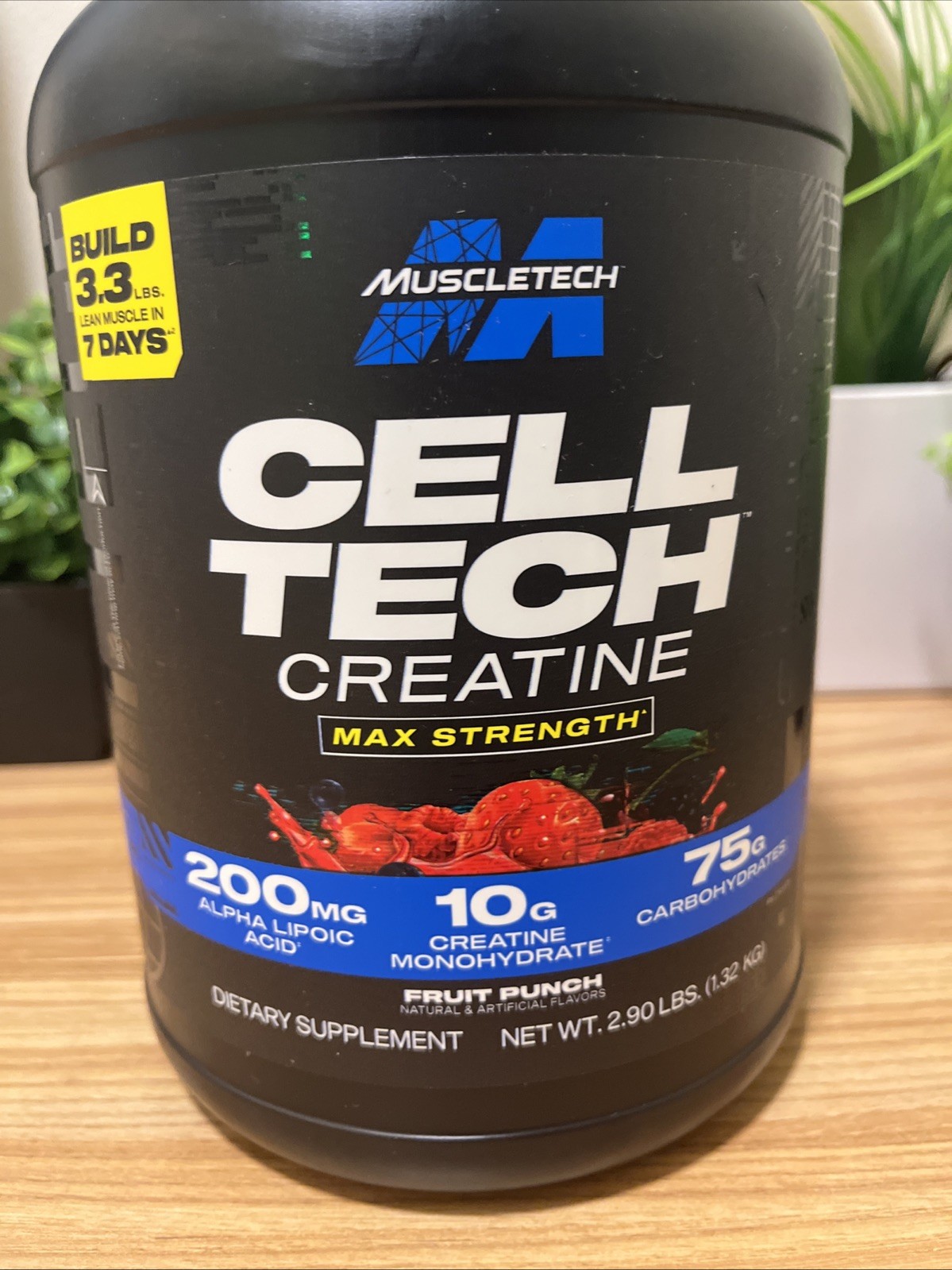 Muscletech Cell Tech Creatine Dietary Supplement 6lbs Fruit Punch Exp: 4/2028