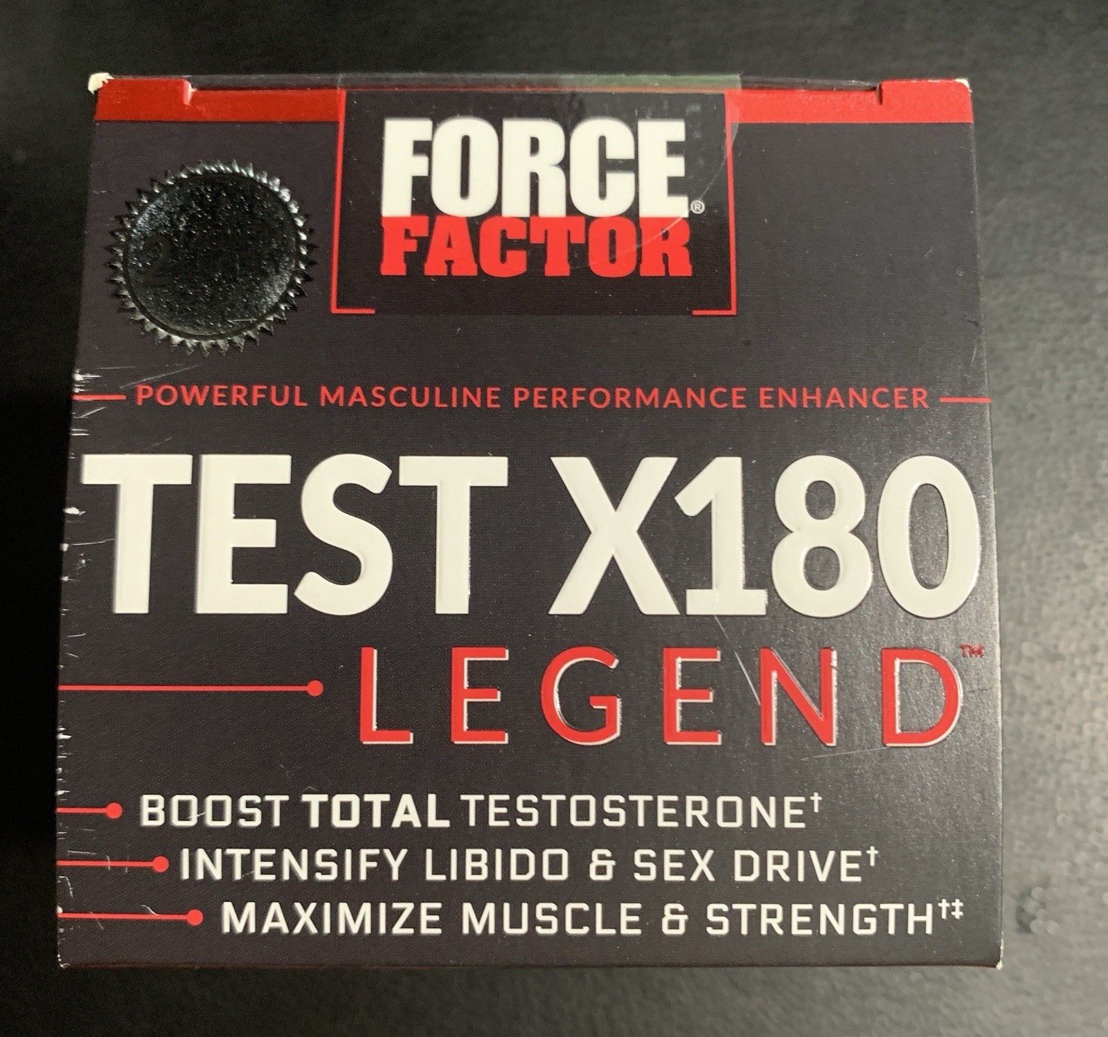 Force Factor Test X180 Legend ~ Test Booster Muscle Builder ~ 120 caps Exp 02/29